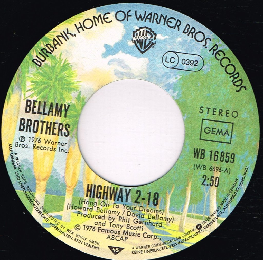Bellamy Brothers - Highway 2-18 - 7 Inch