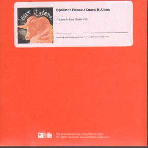 Operator Please - Leave It Alone - Cdr