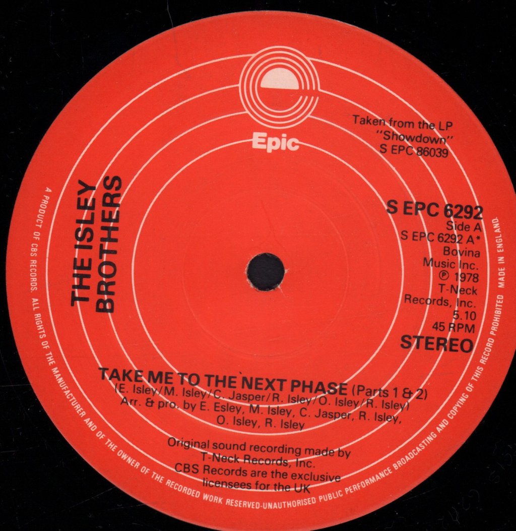 Isley Brothers - Take Me To The Next Phase - 12 Inch