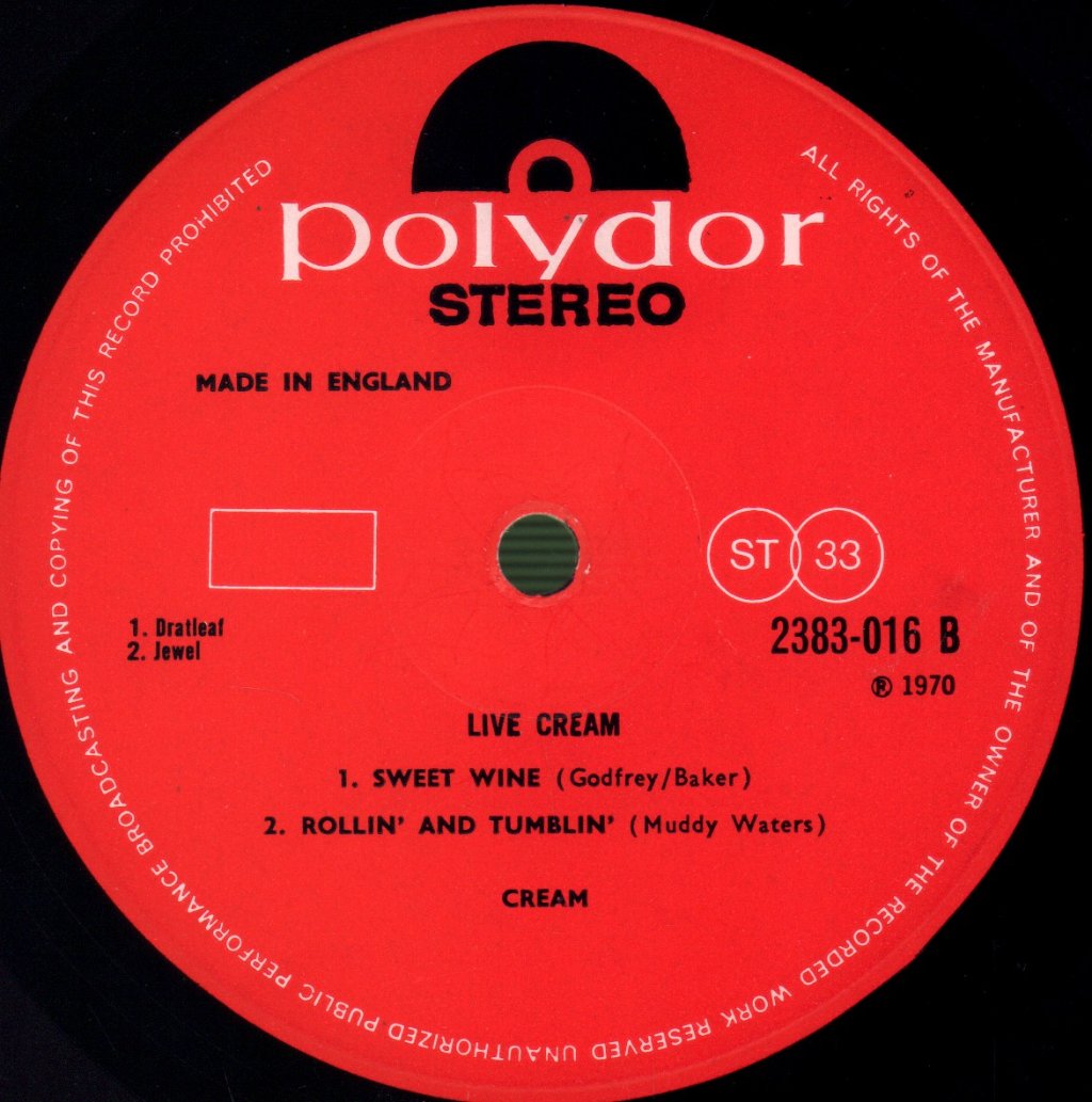Cream - Live Cream - Lp