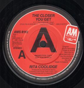 Rita Coolidge - Closer You Get - 7 Inch