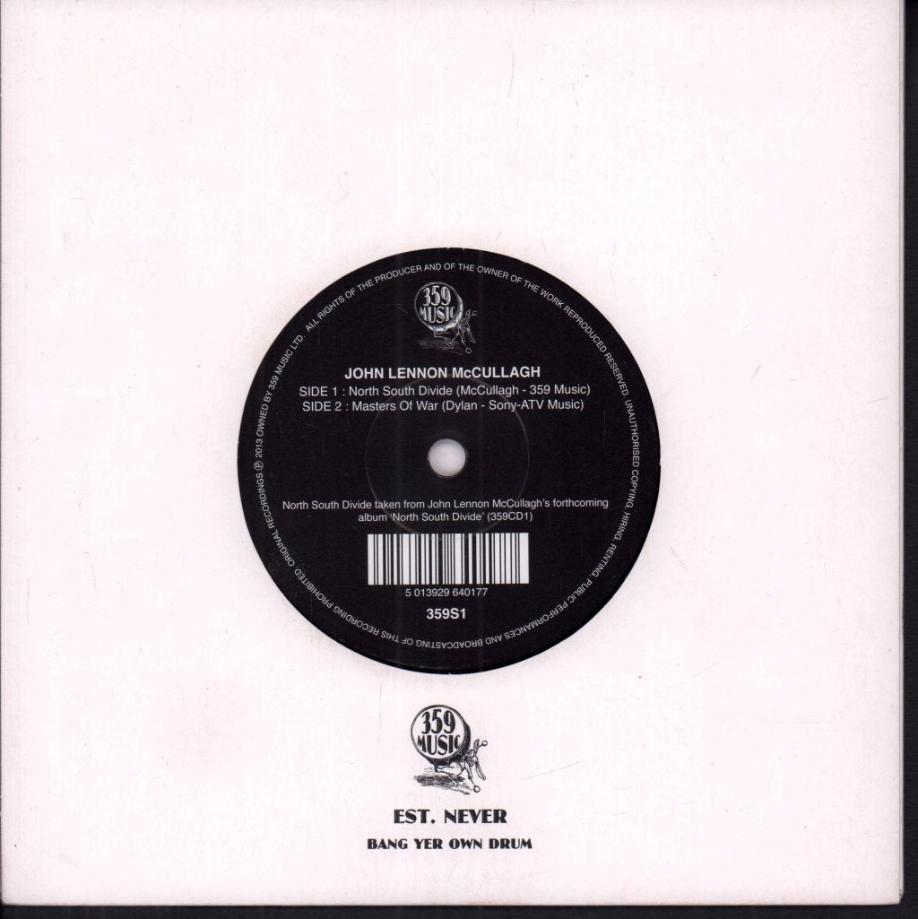 John Lennon Mccullagh - North South Divide - 7 Inch