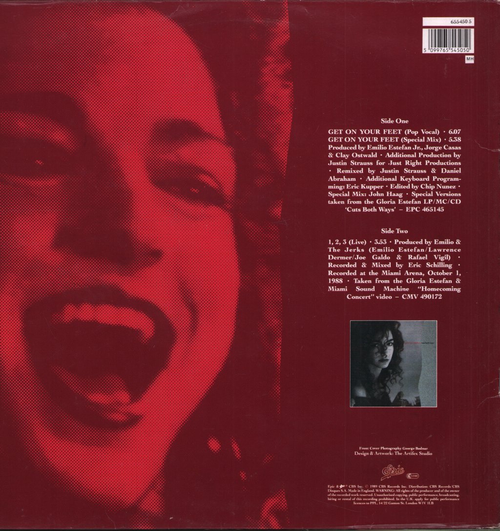 Gloria Estefan - Get On Your Feet - 12 Inch