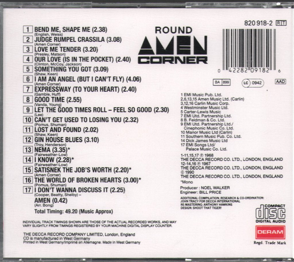 Amen Corner - Round Amen Corner - Cd