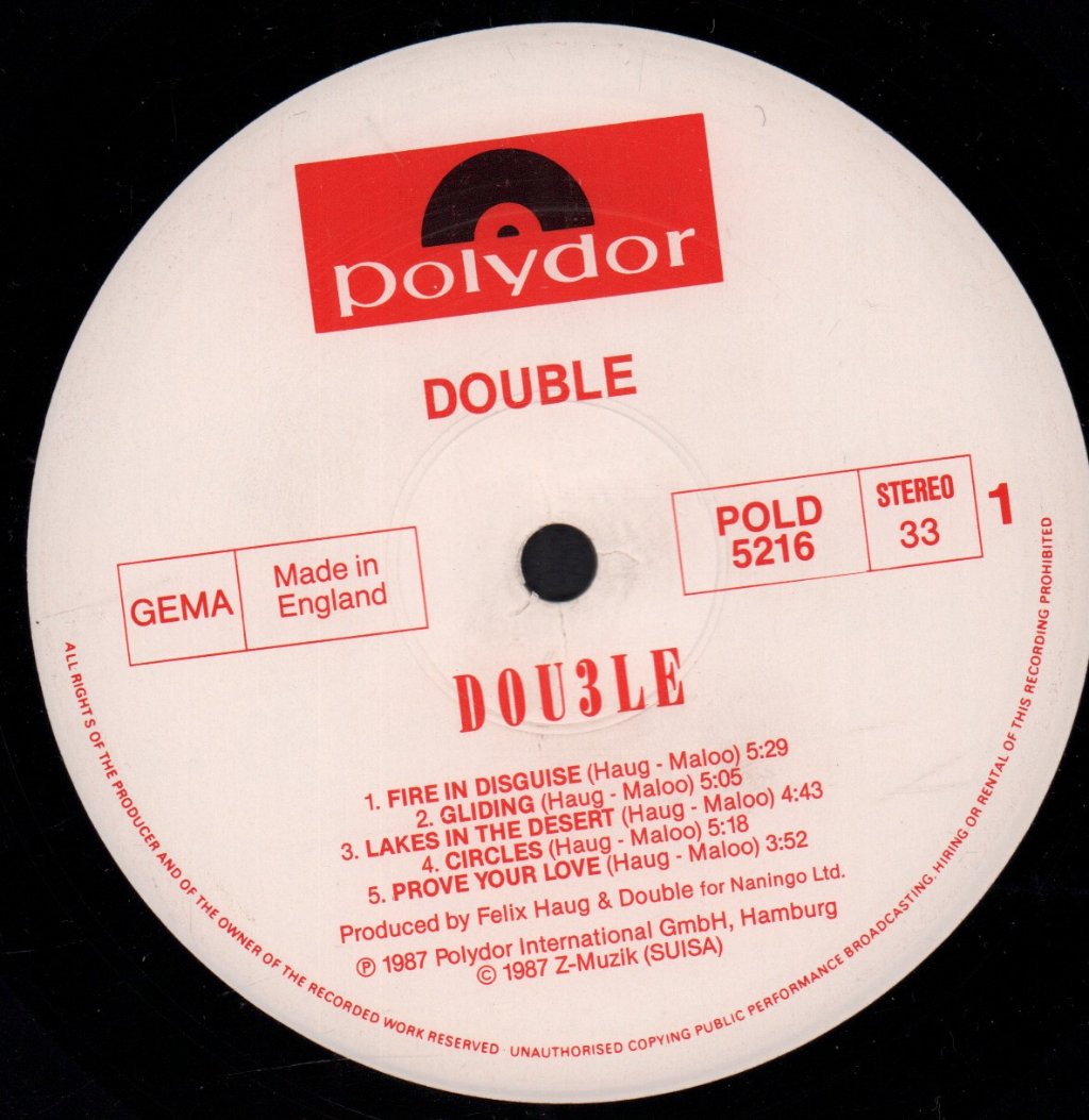 Double (Uk 80'S Group) - Dou3le - Lp