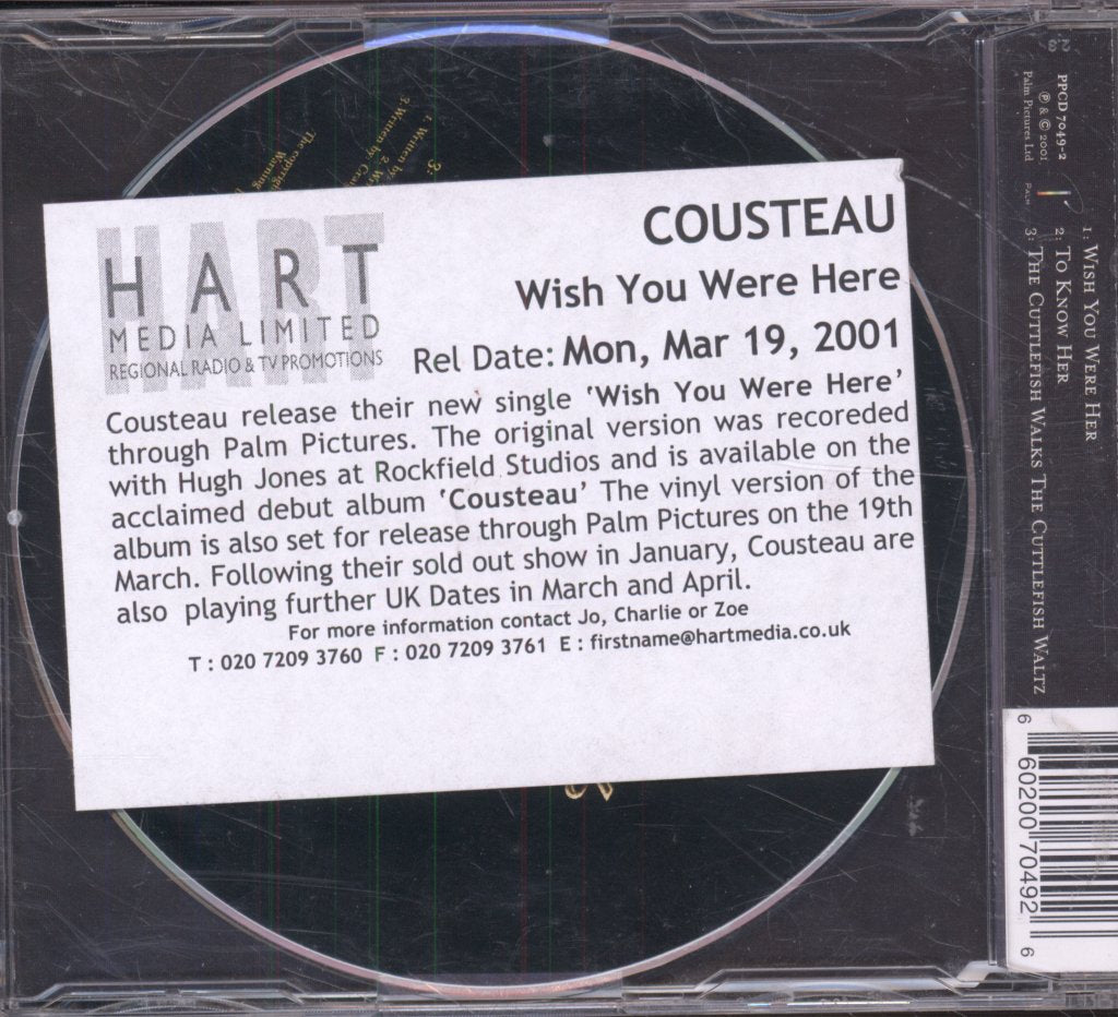 Cousteau - Wish You Were Her - Cd