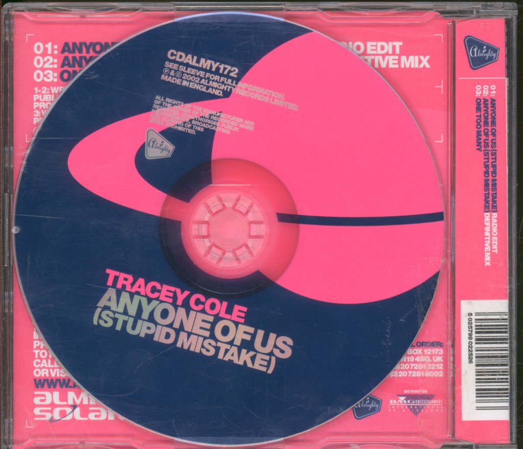 Tracey Cole - Anyone Of Us (Stupid Mistake) (Dance Version) - Cd