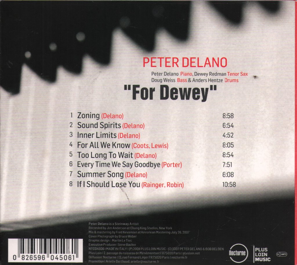 Peter Delano - For Dewey - Cd