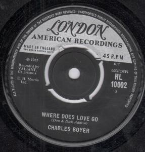 Charles Boyer - Where Does Love Go - 7 Inch