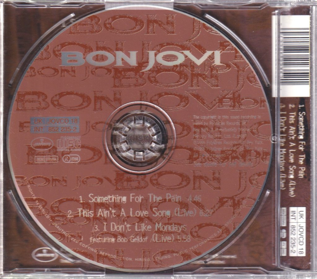 Bon Jovi - Something For The Pain - Cd