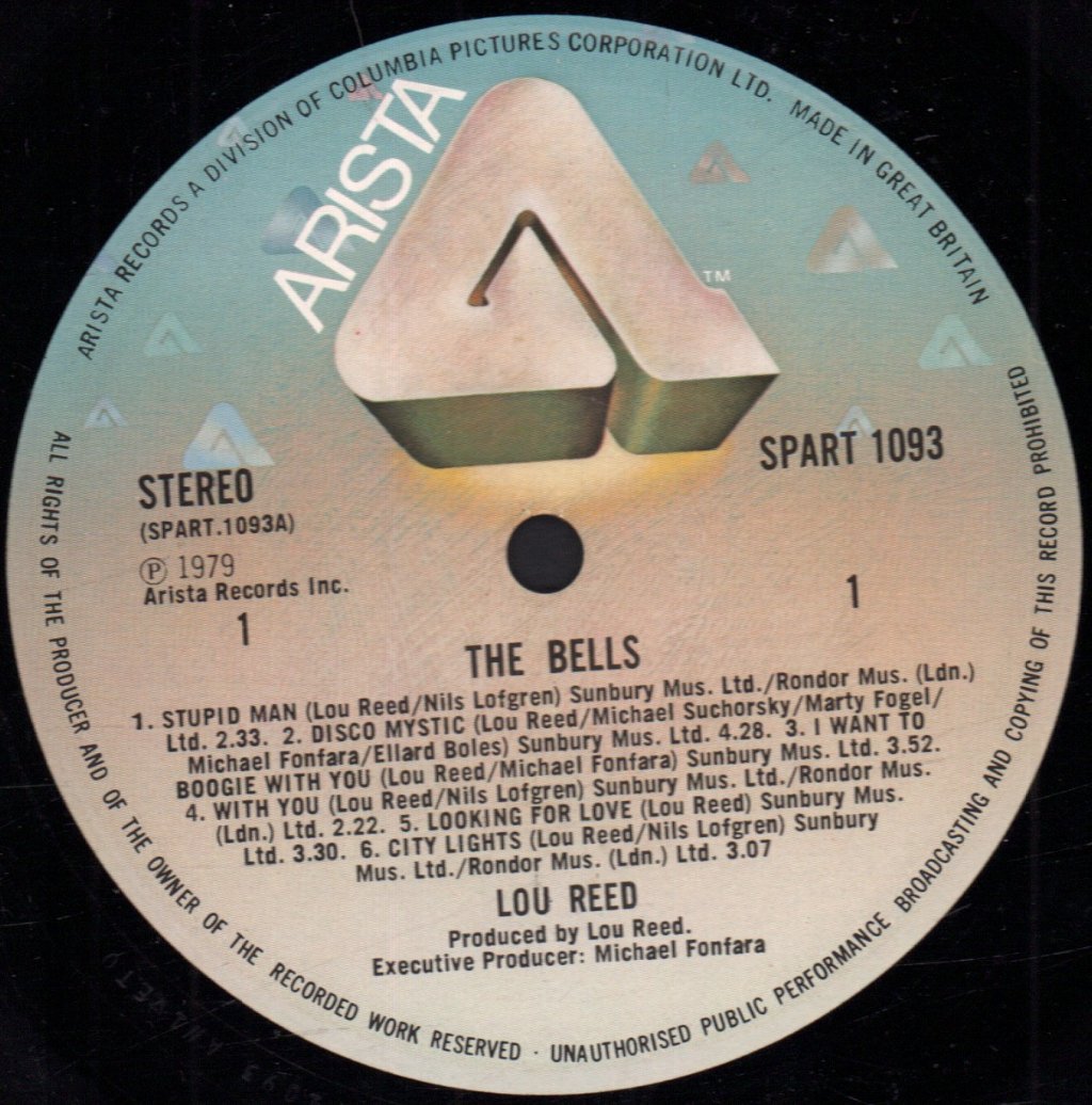 Lou Reed - Bells - Lp