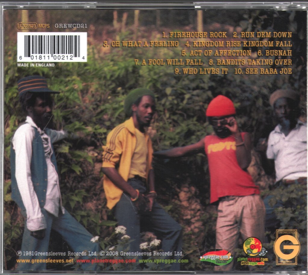 Wailing Souls - Fire House Rock - Cd