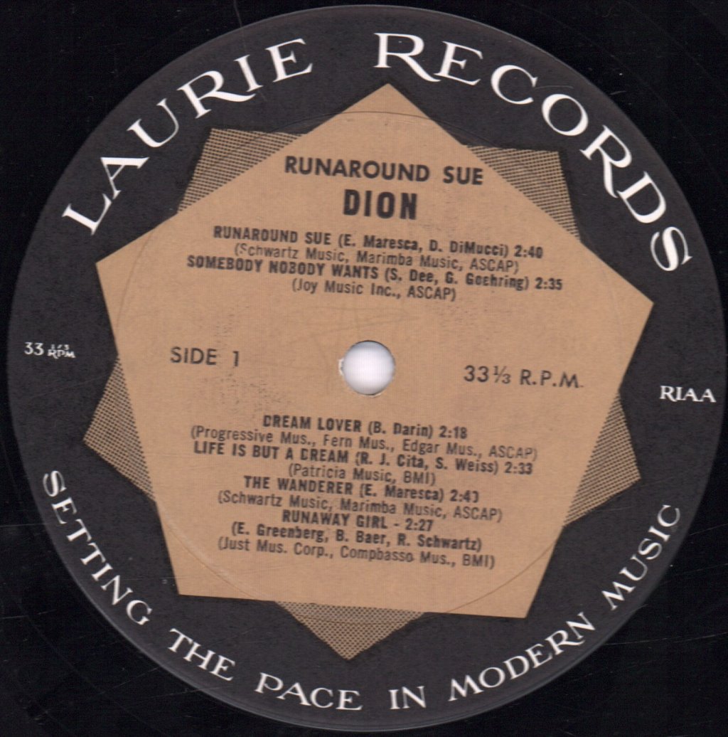 Dion - Runaround Sue - Lp