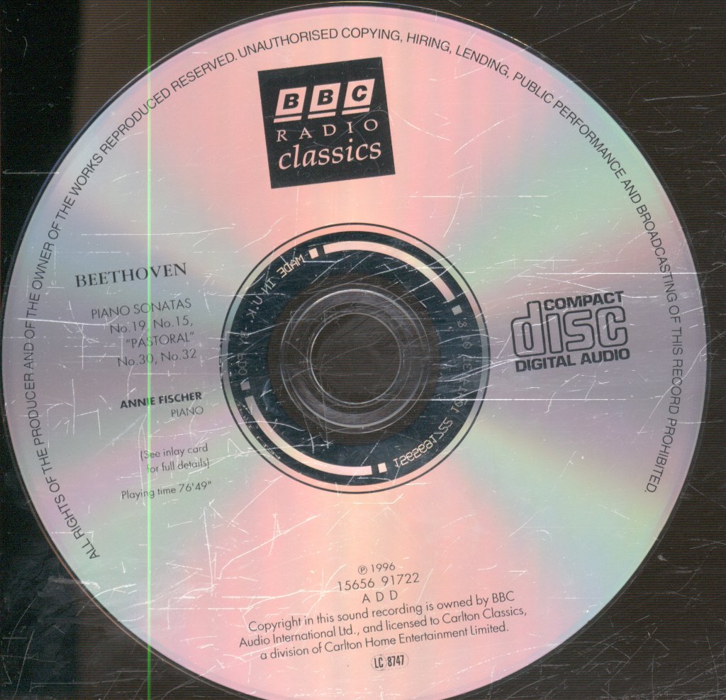 Annie Fischer - Beethoven - Piano Sonatas No. 19, 15 "Pastoral", No. 30, No. 32 - Cd