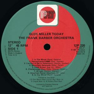 Frank Barber Orchestra - Glenn Miller Roday - 12 Inch