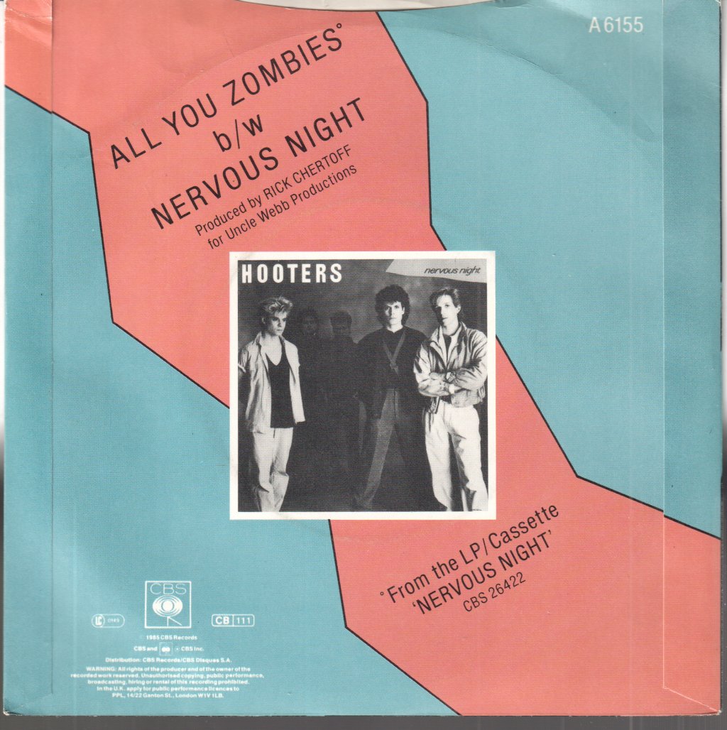 Hooters (Us Group) - All You Zombies - 7 Inch
