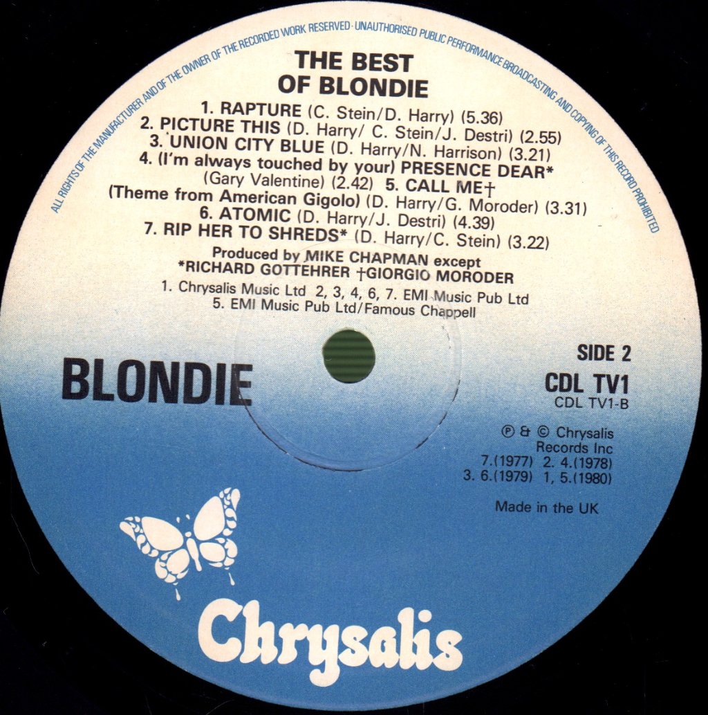 Blondie - Best Of - Lp