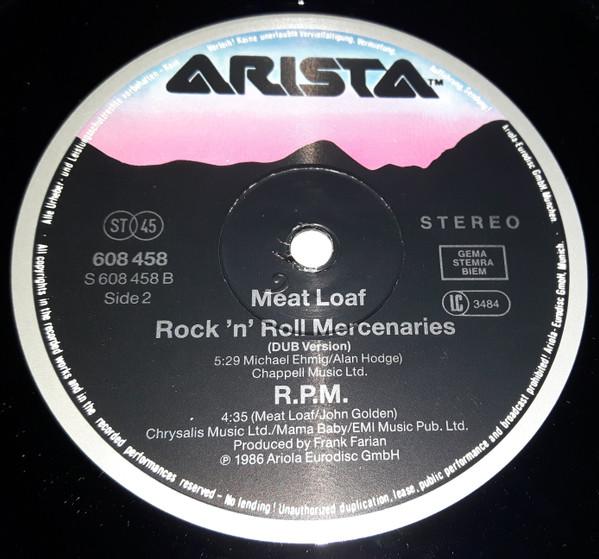 Meat Loaf With John Parr - Rock'n'Roll Mercenaries - 12 Inch
