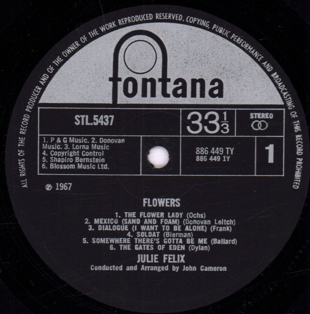 Julie Felix - Flowers - Lp