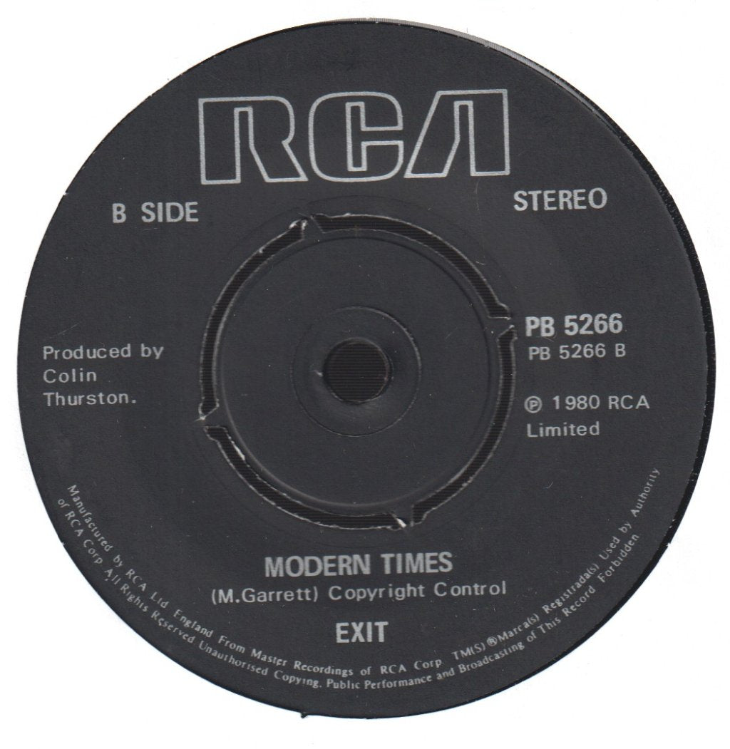 Exit (80'S Group) - Nobody To Blame - 7 Inch