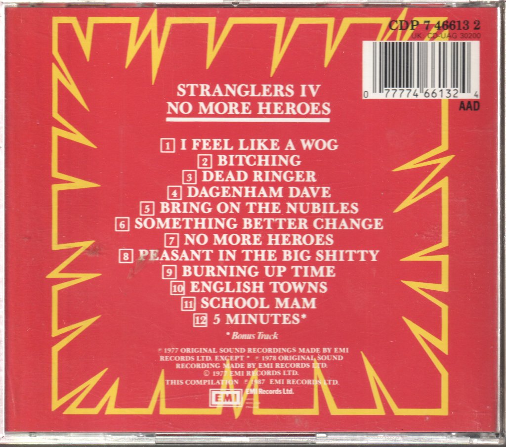 Stranglers - No More Heroes - Cd