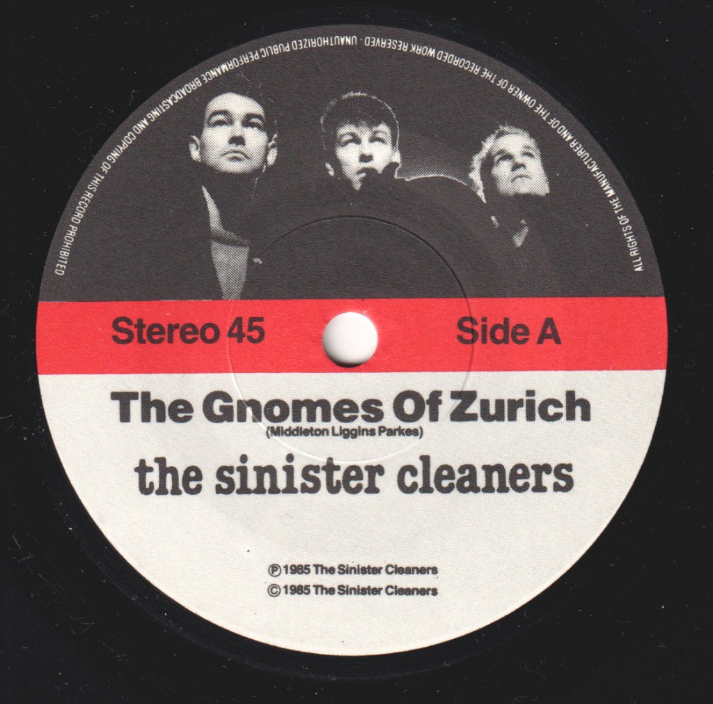 Sinister Cleaners - Gnomes Of Zurich - 7 Inch