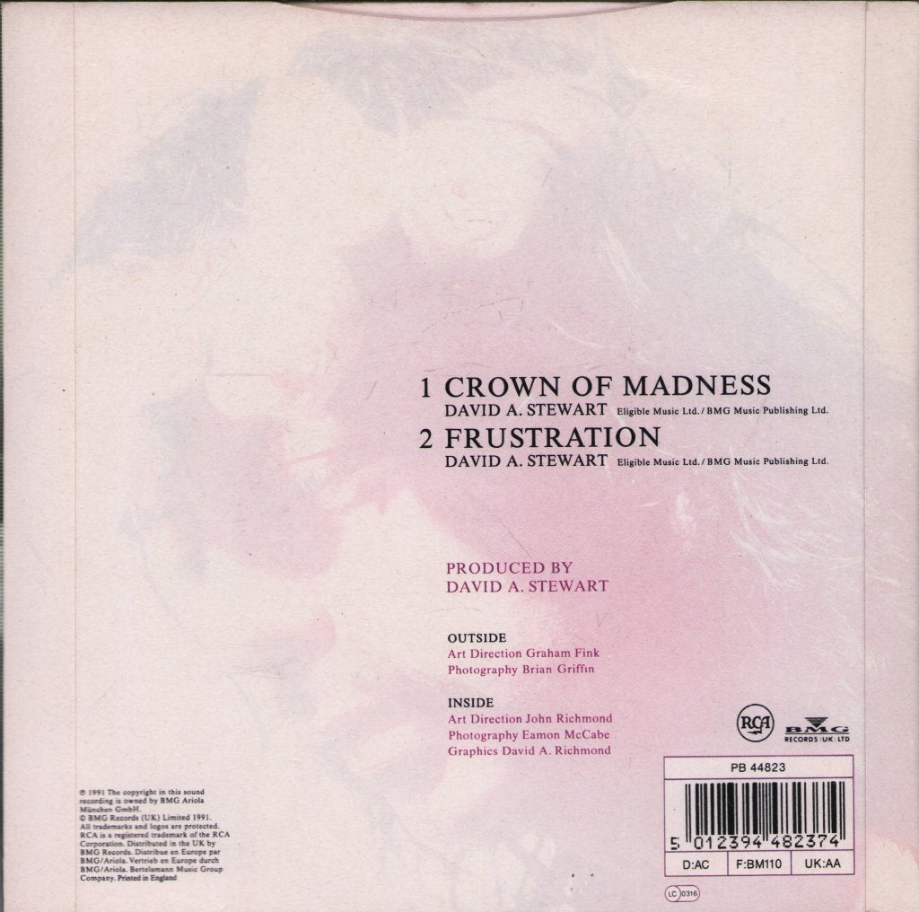 Dave Stewart And The Spiritual Cowboys - Crown Of Madness - 7 Inch