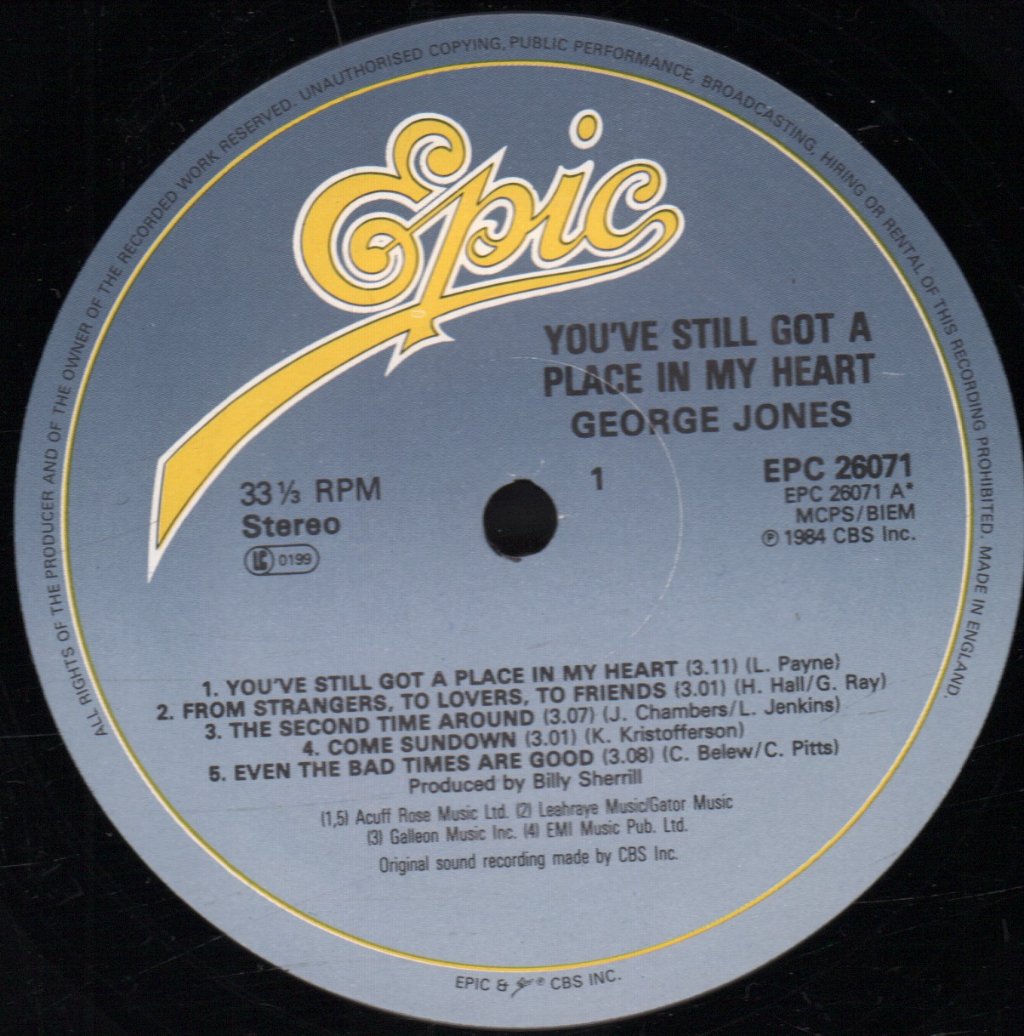 George Jones - You've Still Got A Place In My Heart - Lp
