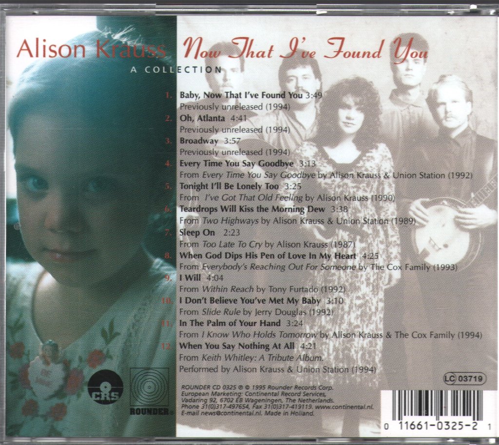 Alison Krauss - Now That I've Found You: A Collection - Cd