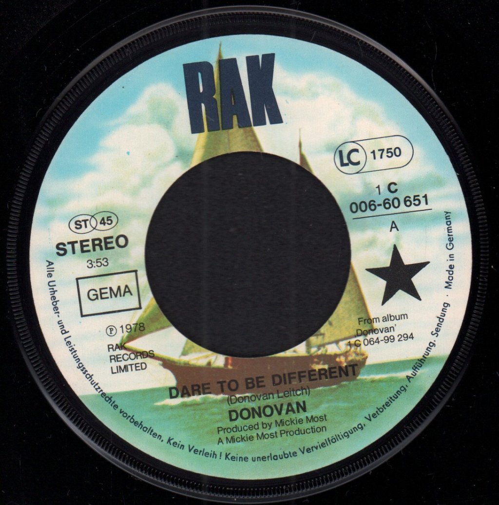 Donovan - Dare To Be Different - 7 Inch