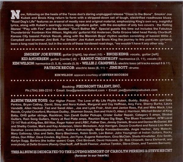 Smokin' Joe Kubek And Bnois King - Road Dog's Life - Cd