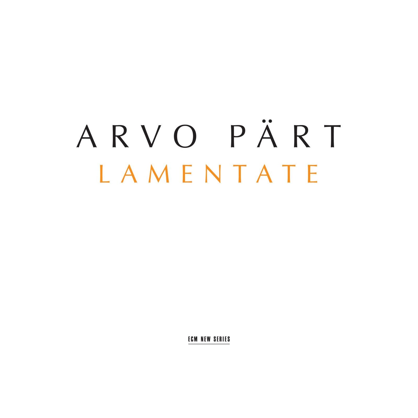 Arvo Part - Lamentate - Cd