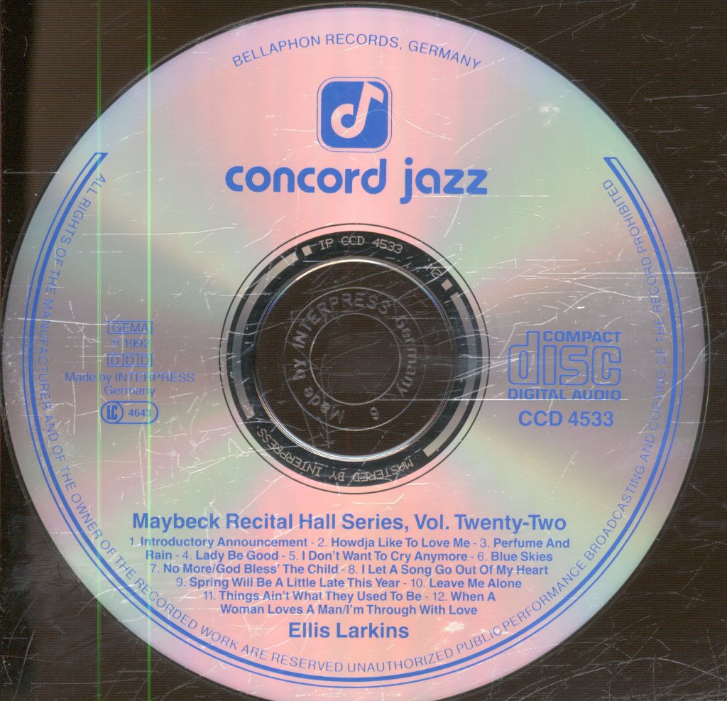 Ellis Larkins - At Maybeck - Cd