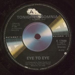 Eye To Eye (80'S Group) - Tonight Insomnia - 7 Inch