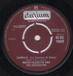 Mario Pezzotta And His Orchestra - Carnival - 7 Inch