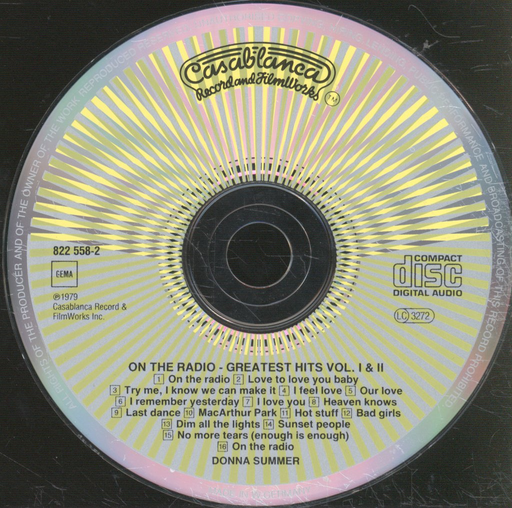 Donna Summer - On The Radio - Greatest Hits Vol. I & II - Cd