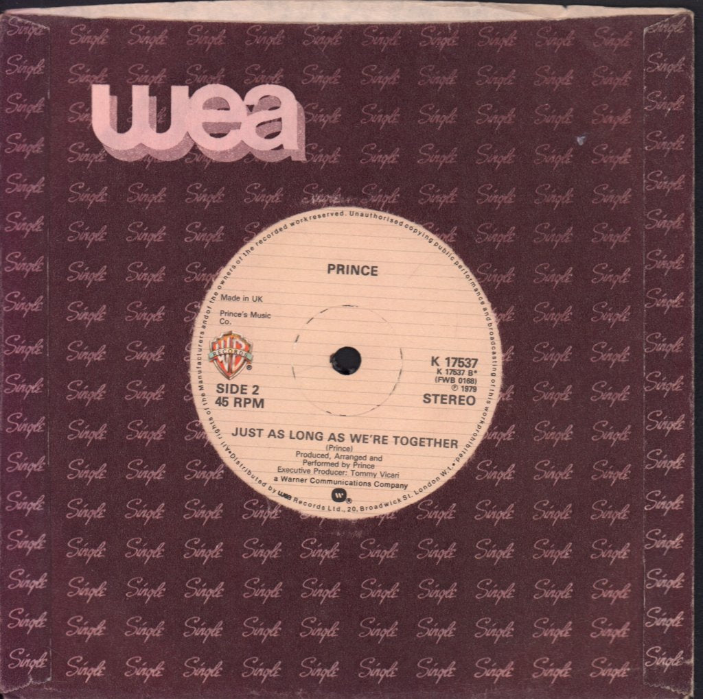 Prince - I Wanna Be Your Lover - 7 Inch