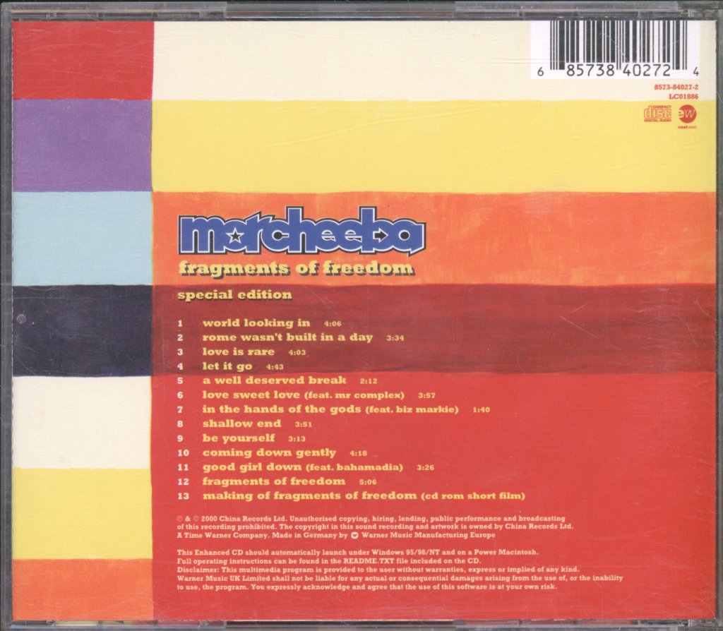 Morcheeba - Fragments Of Freedom - Cd