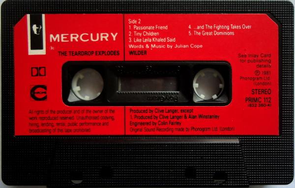 Teardrop Explodes - Wilder - Cassette
