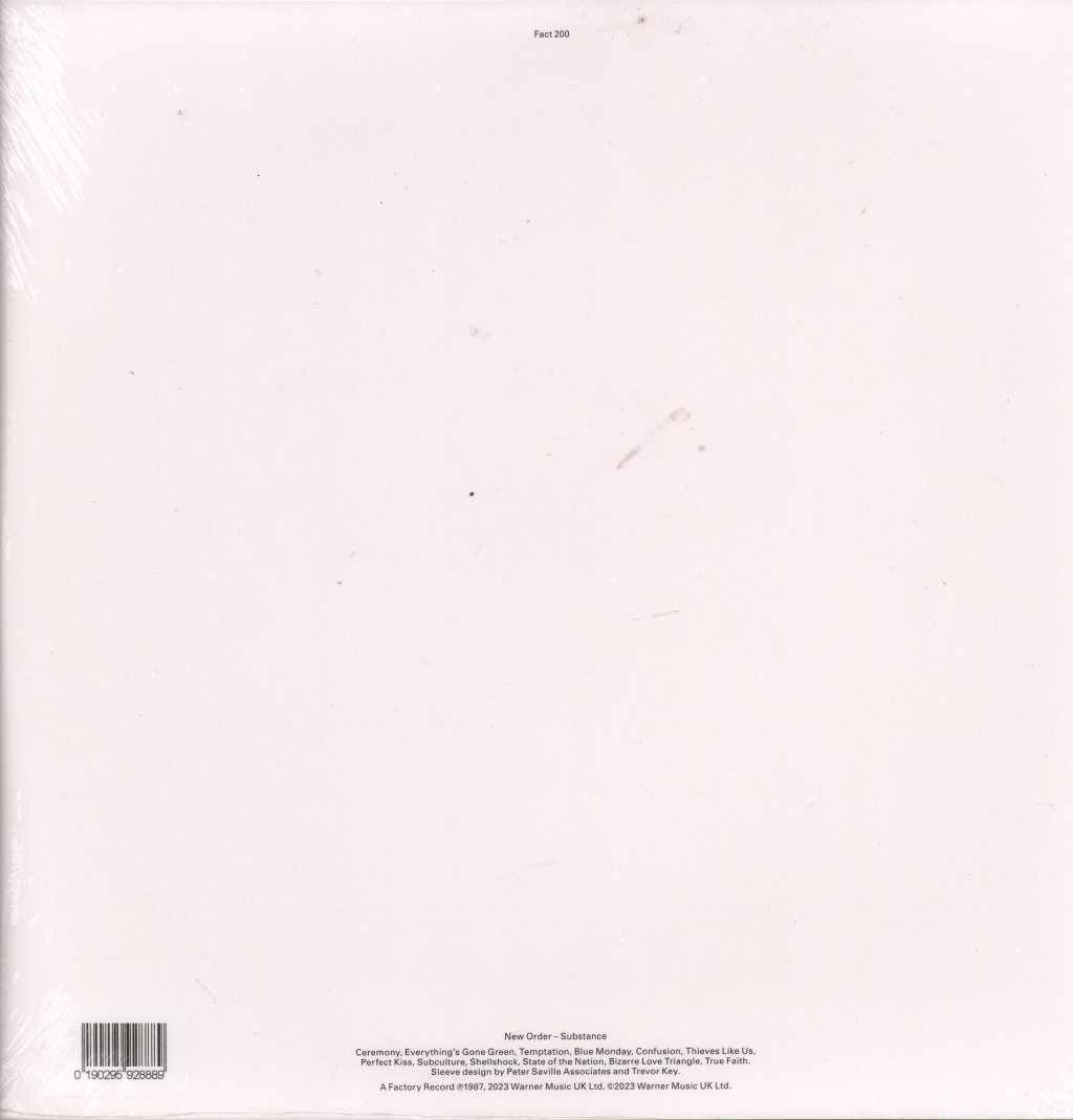 New Order - Substance 87 - Double Lp