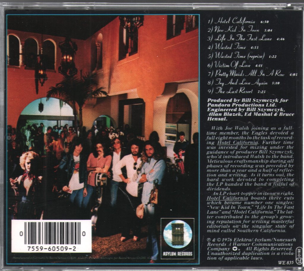 Eagles - Hotel California - Cd