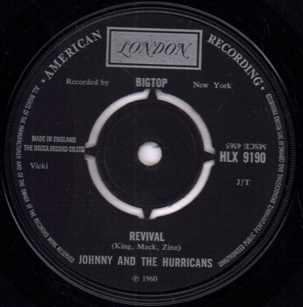 Johnny And The Hurricanes - Rocking Goose - 7 Inch