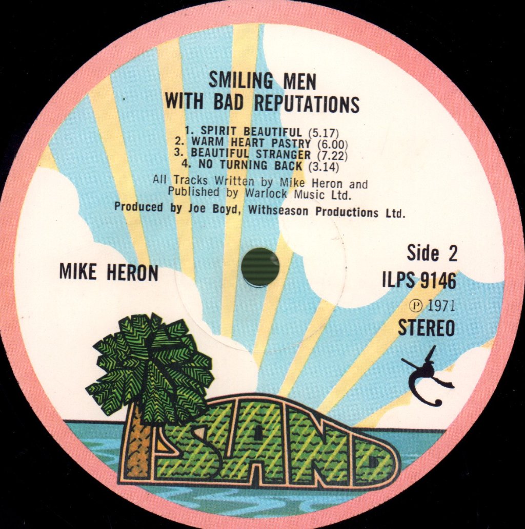 Mike Heron - Smiling Men With Bad Reputations - Lp