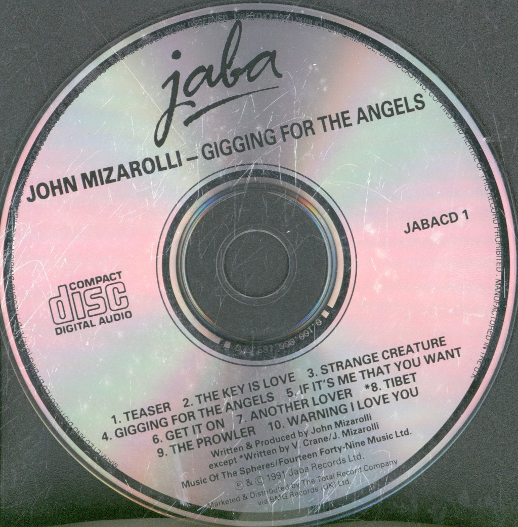 John Mizarolli - Gigging For The Angels - Cd
