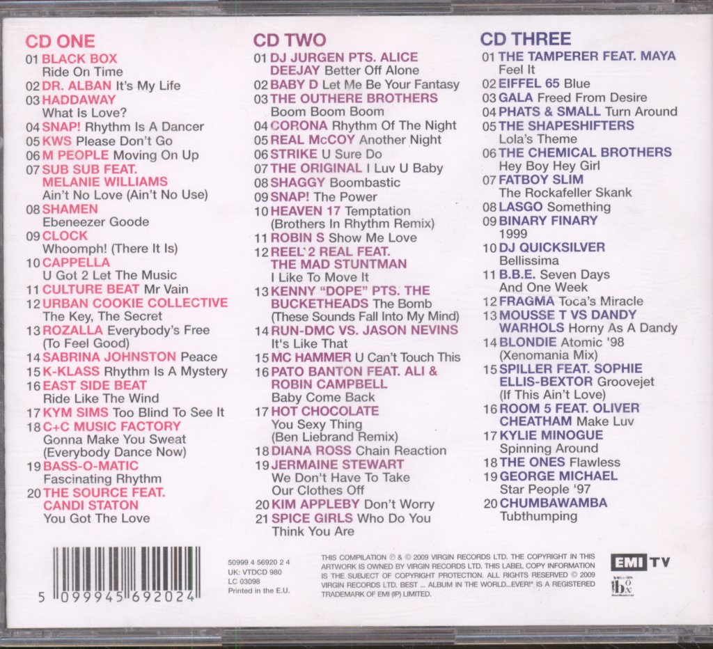 Various Artists - Best Dance Album In The World...Ever! - Cd Set