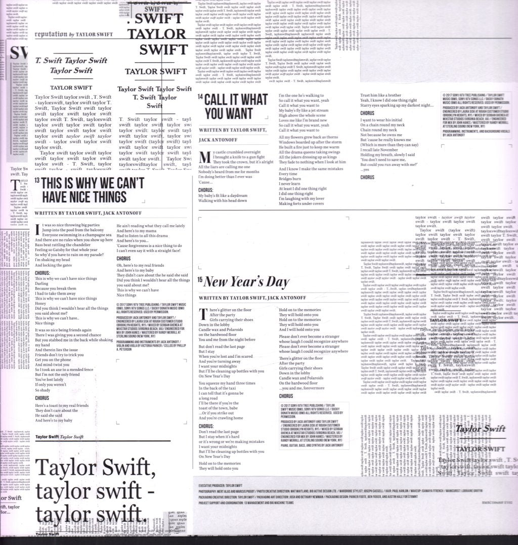 Taylor Swift - Reputation - Double Lp
