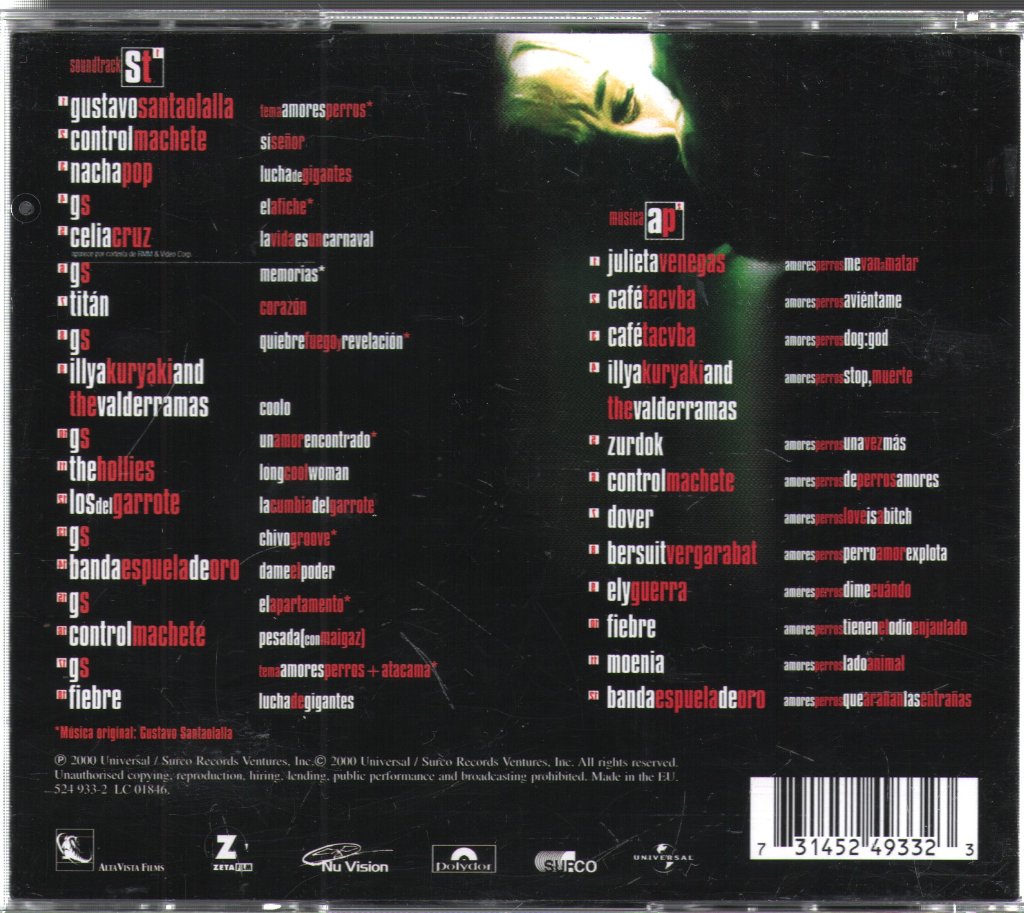 Amores Perros - Música Original De La Película - Double Cd