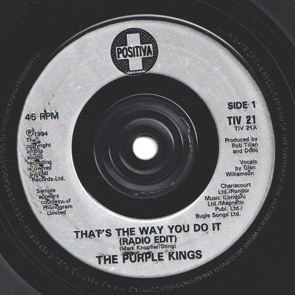 Purple Kings - That's The Way You Do It - 7 Inch