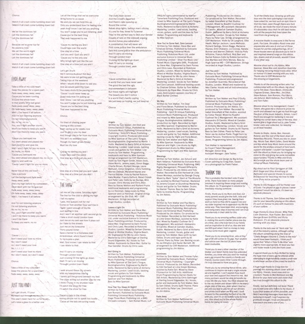 Tom Walker - What A Time To Be Alive - Lp