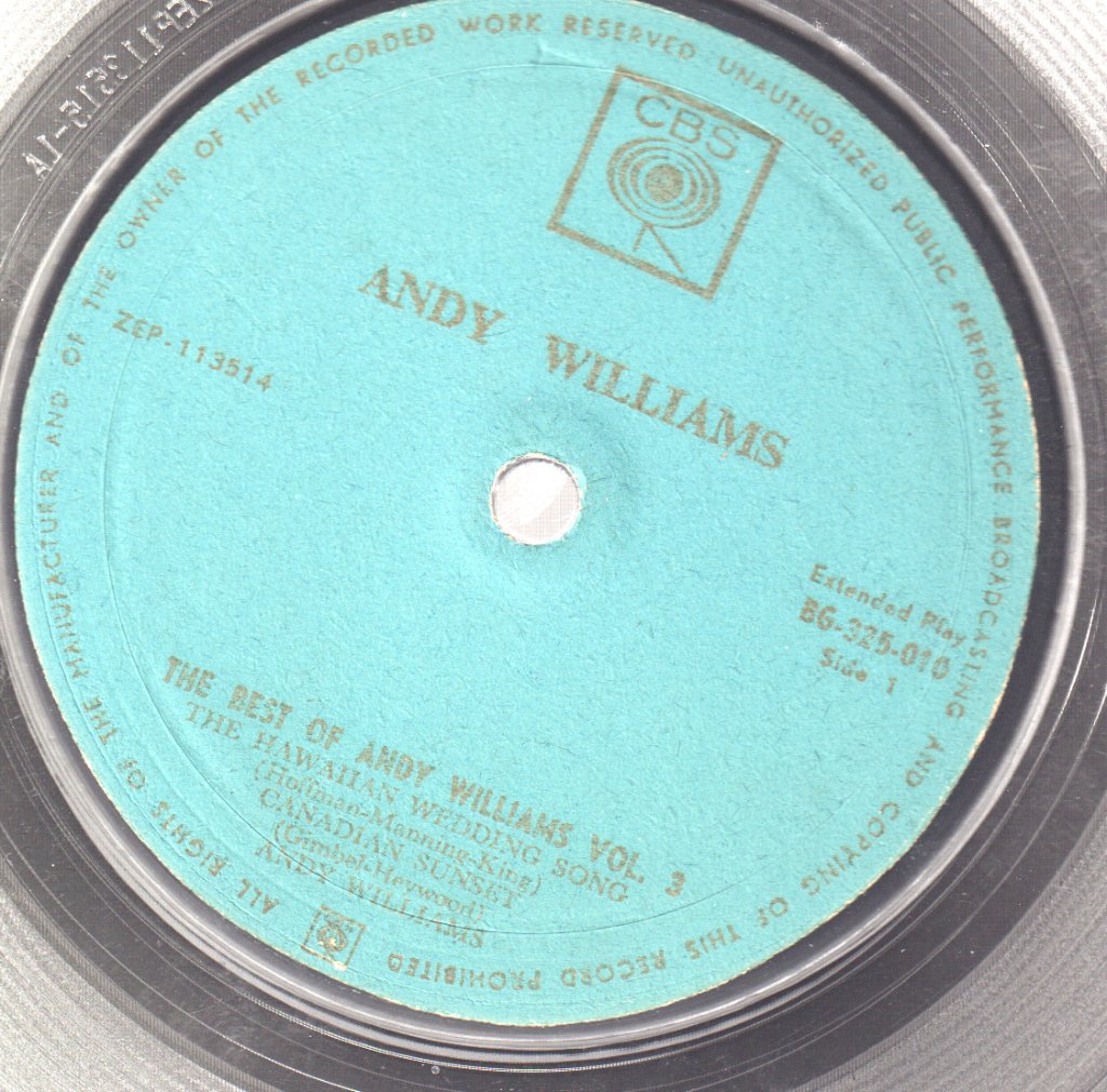 Andy Williams - canadian sunset - 7 Inch